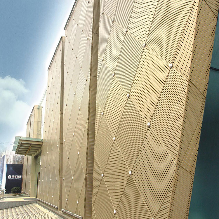 Revestimiento de pared de metal perforado exterior hueco artístico